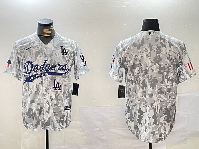 Men Los Angeles Dodgers Blank Camo Joint Name 2024 Nike MLB Jersey style 2->los angeles dodgers->MLB Jersey